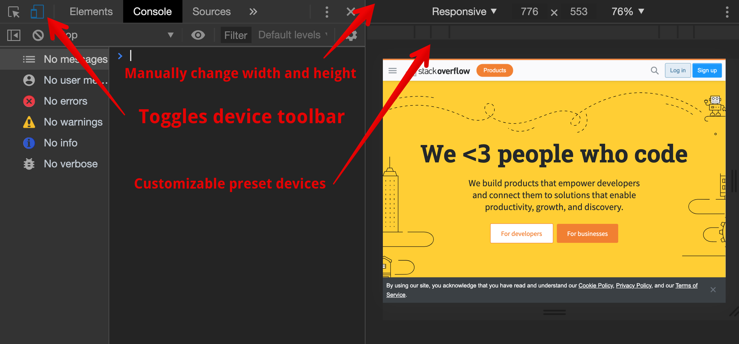 Chrome Tools Example